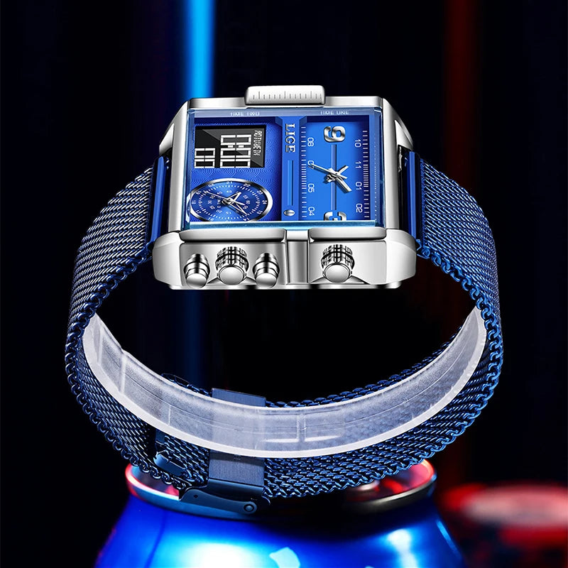 LIGE Men's Luxury Quartz Watch