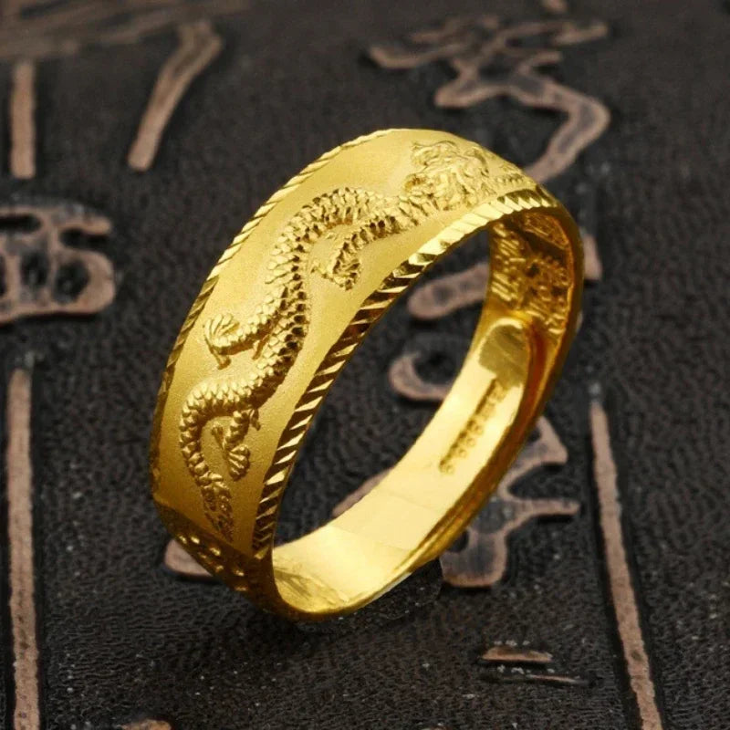 24k gold men's ring