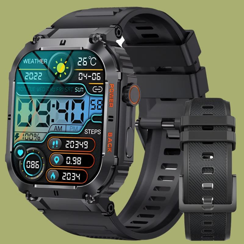 LIGE Men's Outdoor Sports Fitness Smart Watch