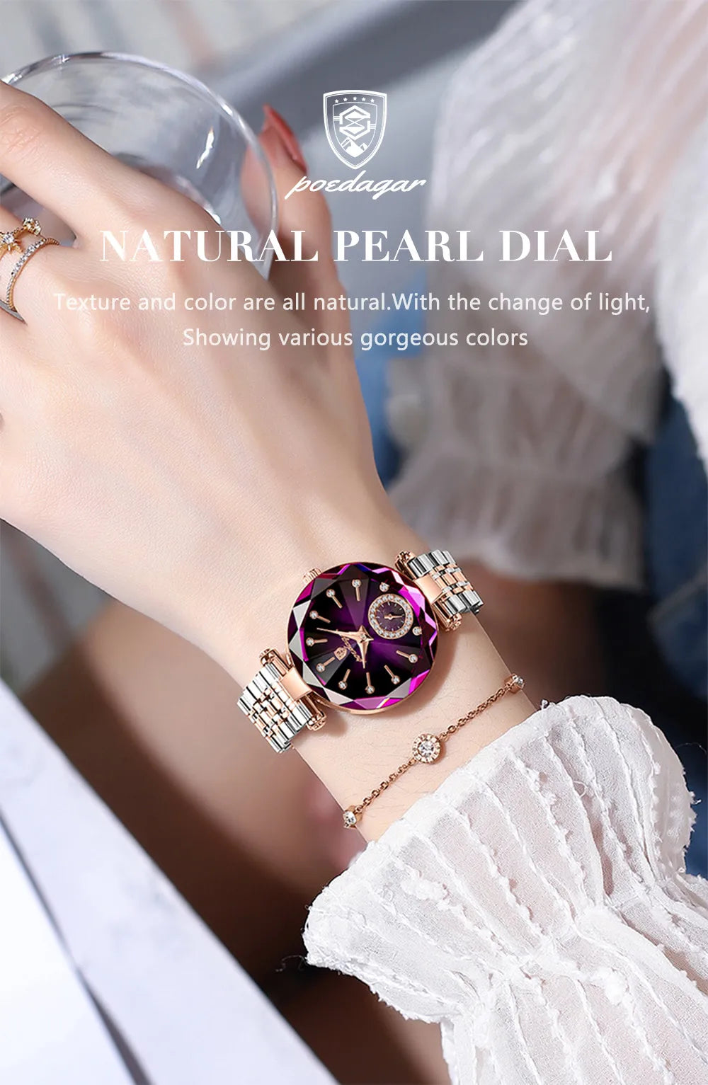 POEDAGAR Luxury Women's Diamond Watch