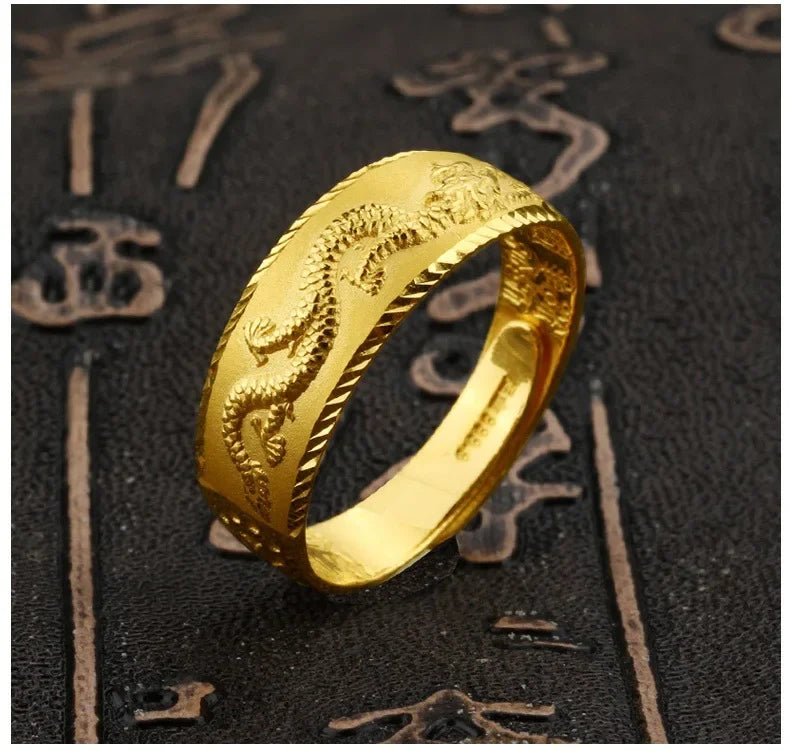 24k gold men's ring