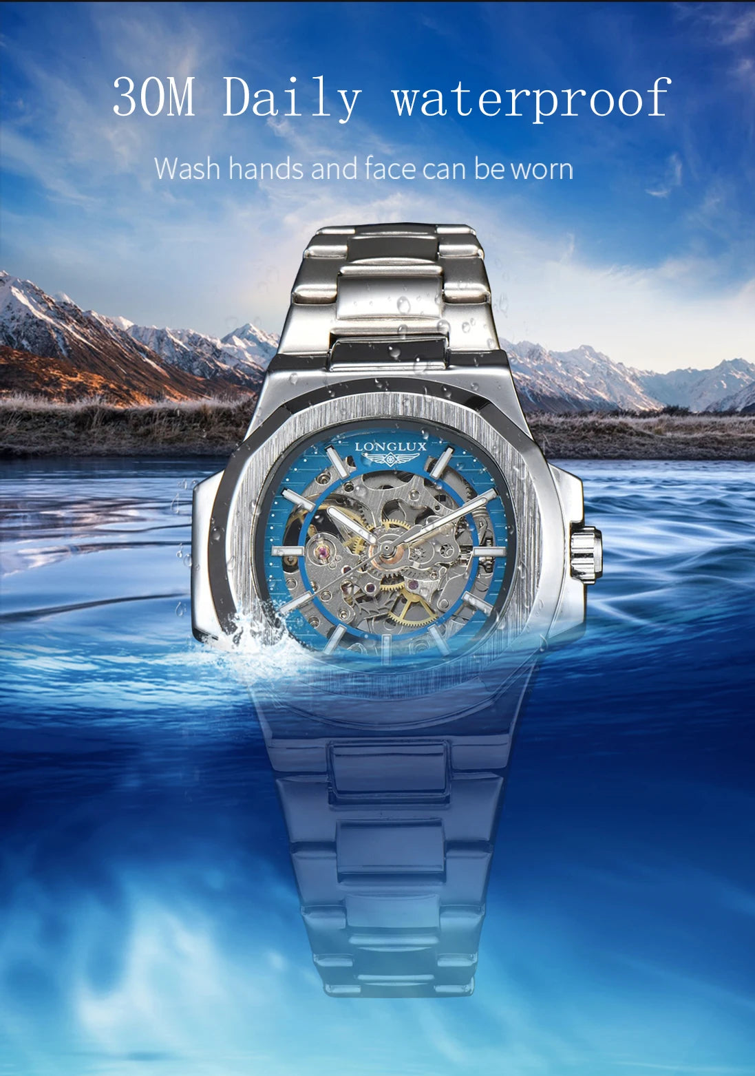 LONGLUX Automatic Luxury Men's Watch