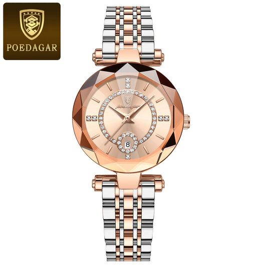 POEDAGAR Luxury Ladies High Quality Diamond Quartz Watch