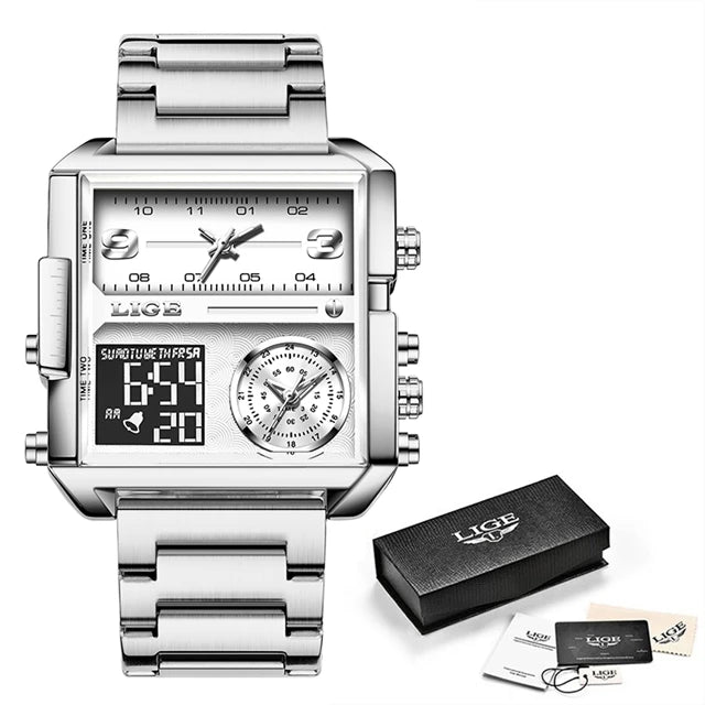 LIGE Men's Luxury Quartz Watch