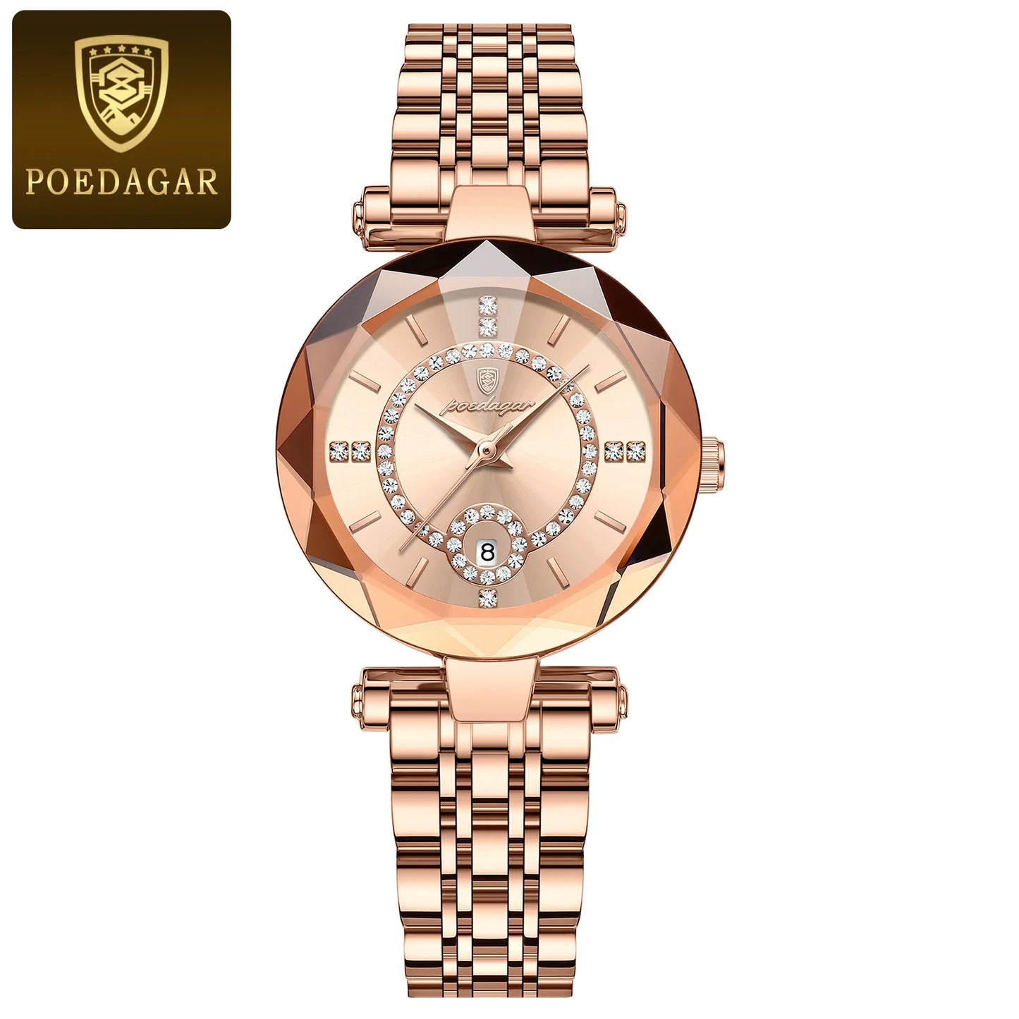 POEDAGAR Luxury Ladies High Quality Diamond Quartz Watch