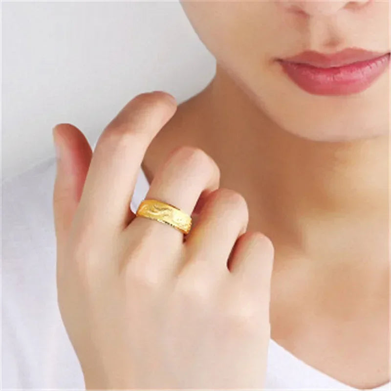 24k gold men's ring