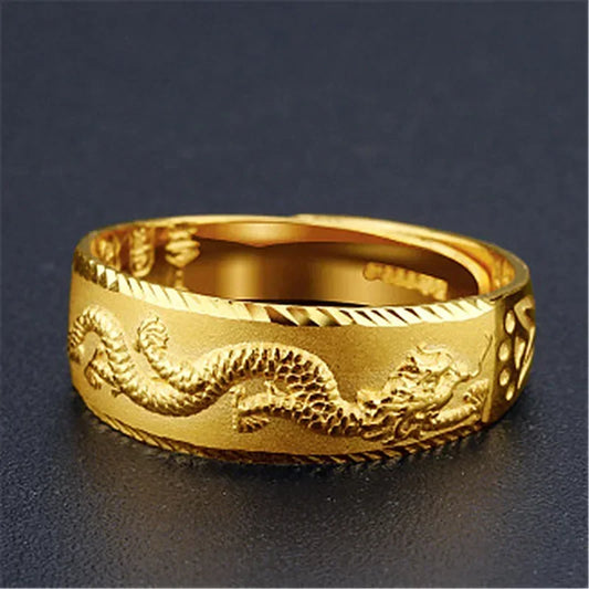 24k gold men's ring