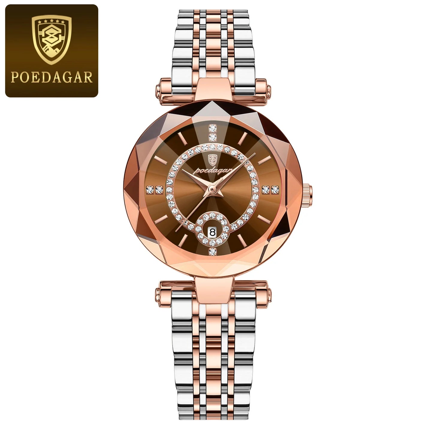 POEDAGAR Luxury Ladies High Quality Diamond Quartz Watch