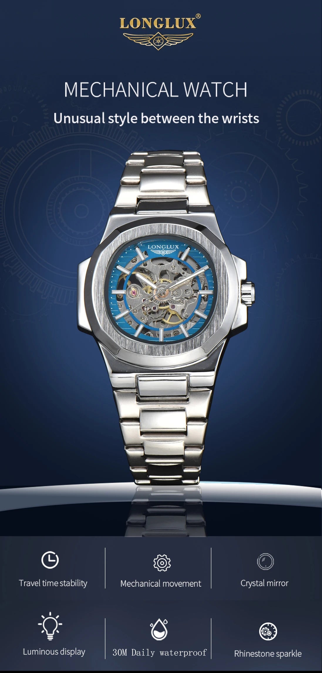 LONGLUX Automatic Luxury Men's Watch